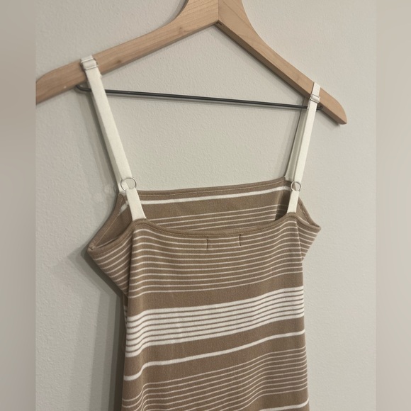 GRETA MULTI STRIPED KNIT MIDI DRESS SIZE LARGE - Picture 5 of 5